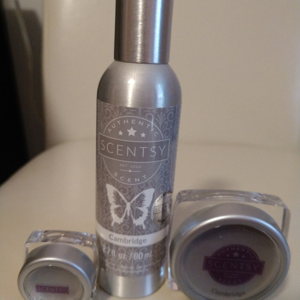 Scentsy room spray and sample wax melts